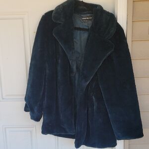 Women's Deep Blue Catherine Malandrino Teddy Jacket
